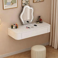 Walnut Floating Makeup Vanity Desk