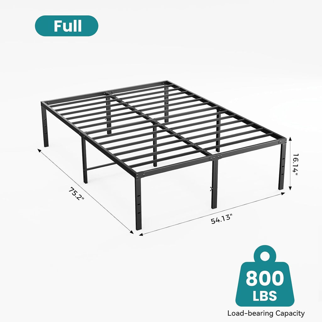 Sweetcrispy Full Metal Storage Bed Frame