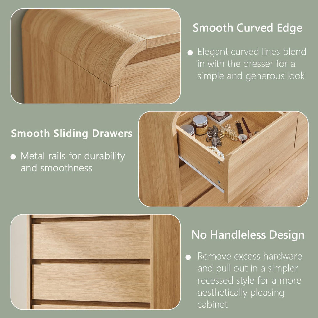 Aitjunz Mid Century Oak Dresser