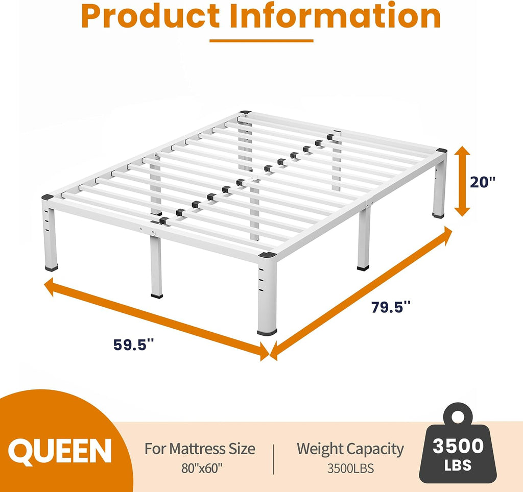 Queen Metal Storage Bed Frame
