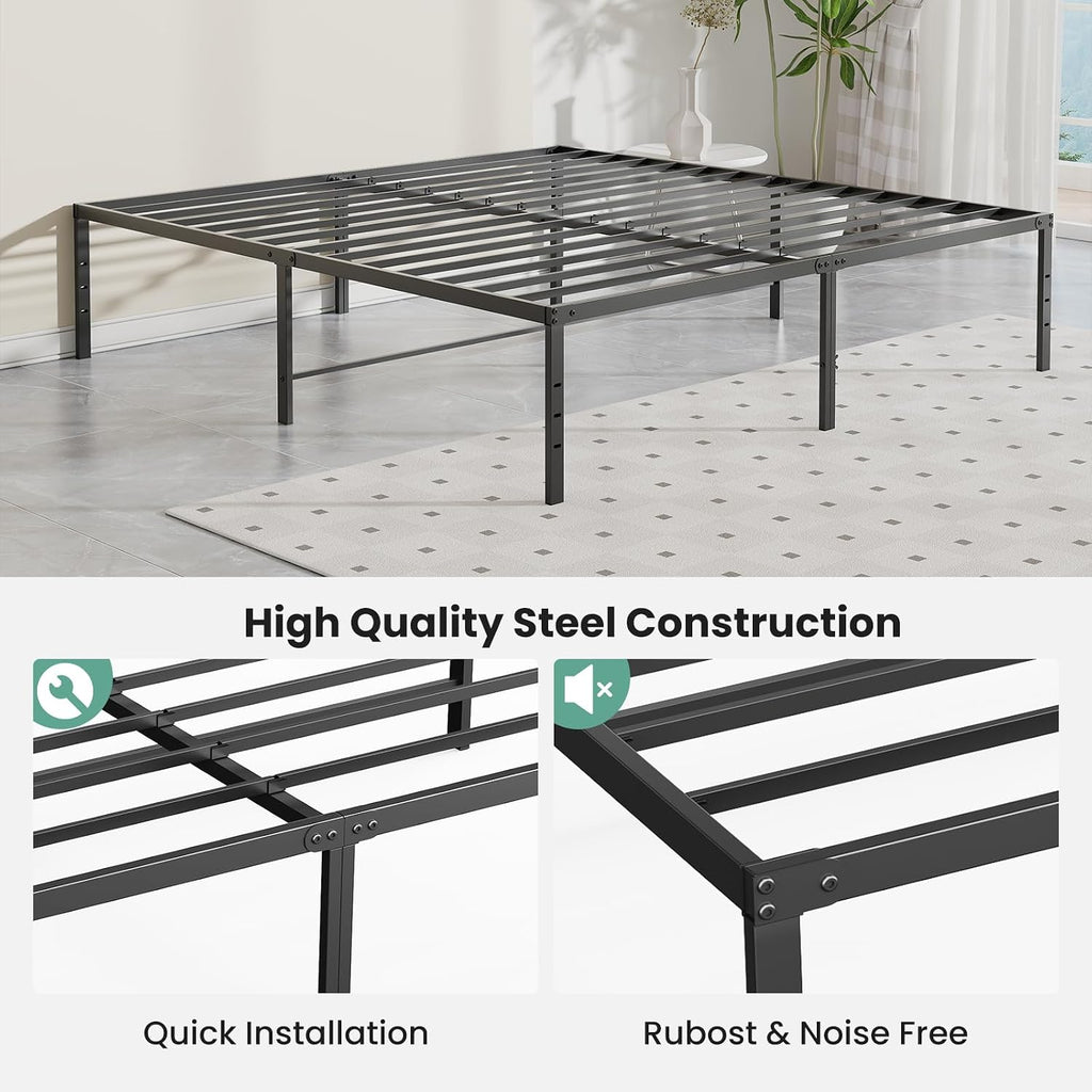 Sweetcrispy Full Metal Storage Bed Frame