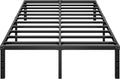 HLIPHA Black King Metal Bed Frame