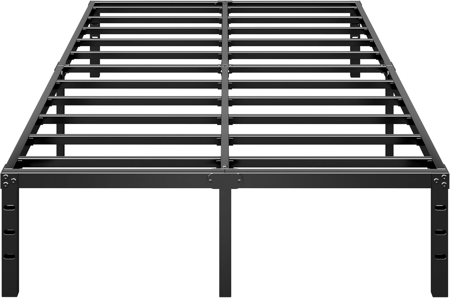 HLIPHA Black King Metal Bed Frame