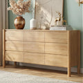 CHUWELL Mid Century Oak 9 Drawer Dresser