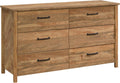 Sauder Cannery Bridge 6 Drawer Wooden Dresser