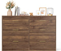 Walnut Brown 6 Drawer Dresser