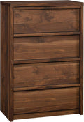Sauder Harvey Park Walnut 4 Drawer Chest