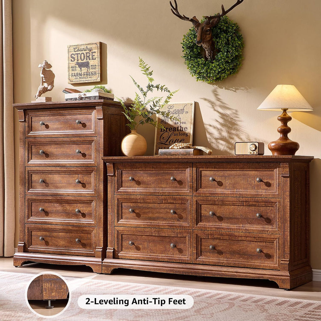 T4TREAM Farmhouse Reclaimed Wood Dresser