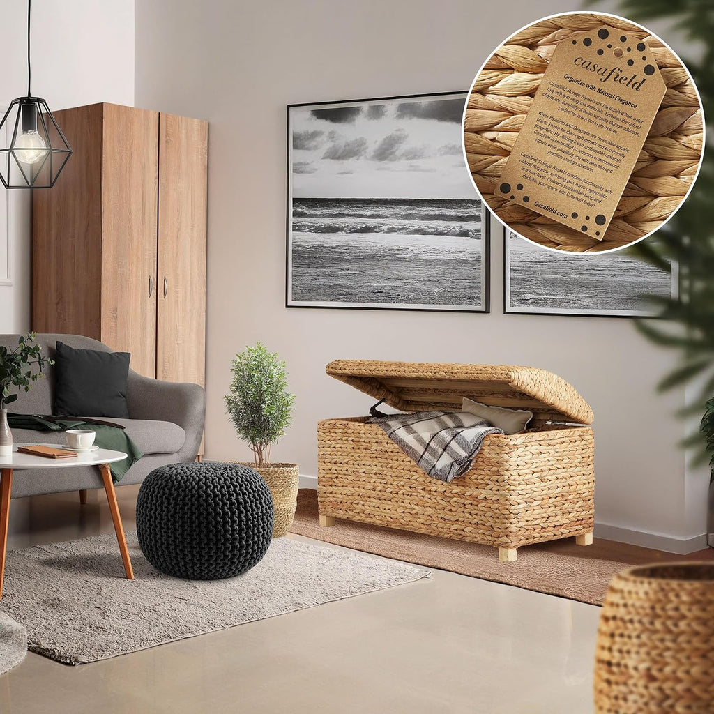 Casafield Natural Water Hyacinth Storage Trunk