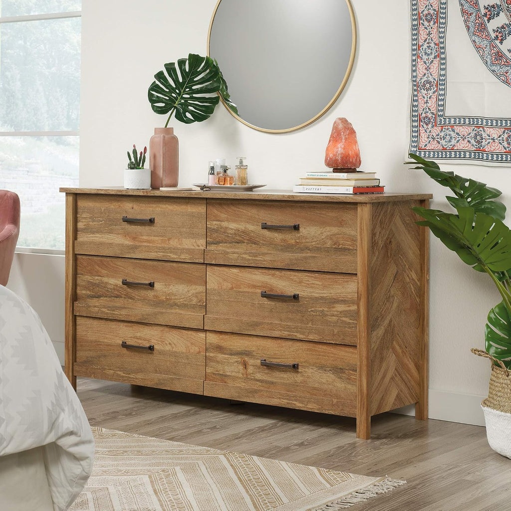 Sauder Cannery Bridge 6 Drawer Wooden Dresser