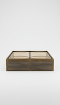 Metal Slat Storage Bed Frame